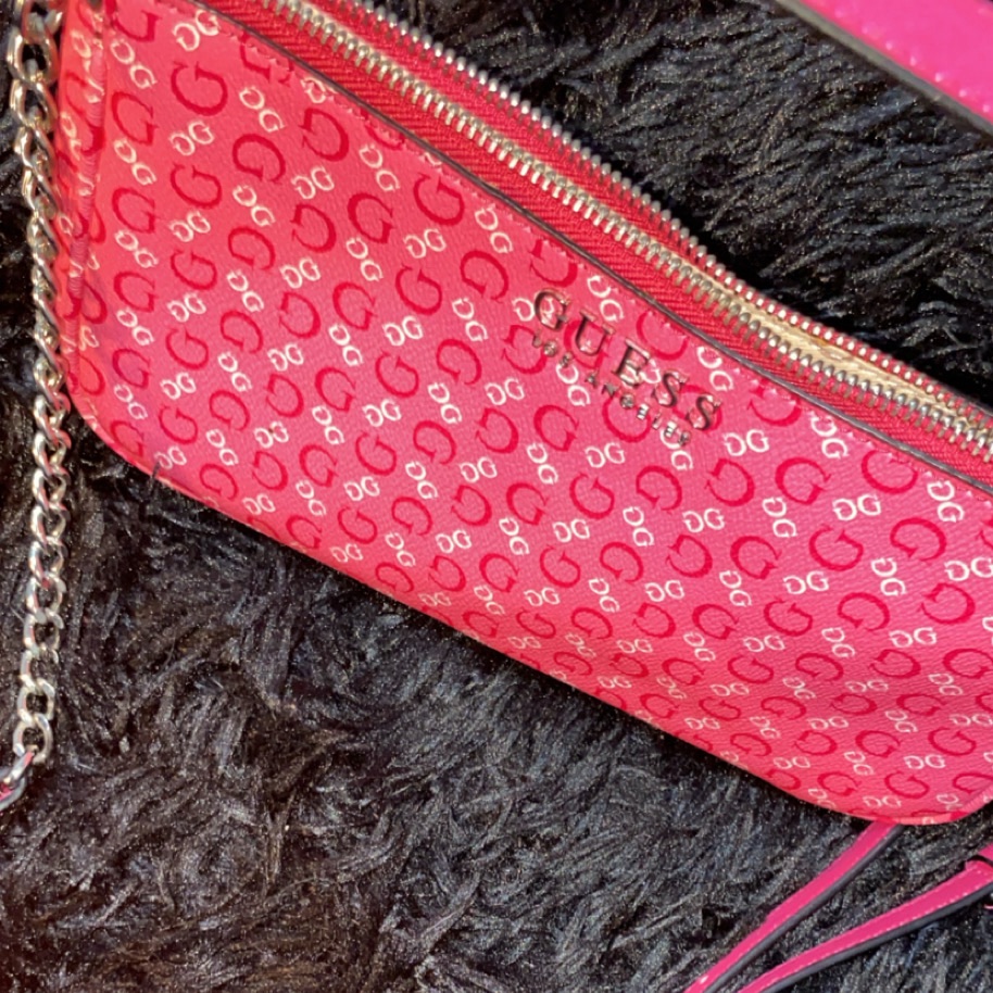 Guess Pink Logo Crossbody/Shoulder Bag